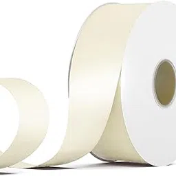 Double Face Satin Ribbon, 1.5 Inch Wide x 10 Meter Long, Use for Bows Bouquet, Gift Wrapping,Wedding,Floral Arrangement & Other Projects (Ivory)-picture-11