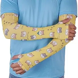 chacko 1 Pair Sleeves Women Anti-Slip Sun Protection Sleeves to Cover Arms Cooling Arm Sleeves for Women Men-picture-40