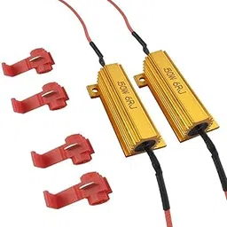 Automaze 50W 6ohm Load Resistors for Fix LED Bulb Fast Hyper Flash Turn Signal Blink Error Code (2Pc Pack)-picture-52