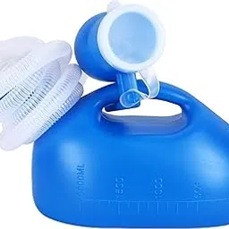 ALMEKAQUZ Portable Urinals for Men, Men's Urinal Male Urine Pee Bottle, Spill Proof Reusable Urine Bottles for Men 2000 ML for Hospital Home Camping Travel Bedside Emergency Long Hose with Lid-picture-19