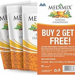 Medimix Sandal Handwash - 200ml | Free | Protects Hands from Germs | Contains a Luxurious Sandal Fragrance |-picture-42