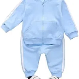 Kwikk Traders Baby Boys & Baby Girls Festive, Birthday, Gifted, Sweatshirt Track Pants (Sky Blue)-picture-34