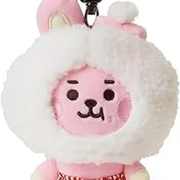 indusoire Keychain, Plush Keychain for Gifts, Cute Bag Charms for Young Girls, Soft Plush Key Rings for Birthday(3.94in) image 1
