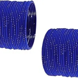 zulka Metal with Cutting Design and Glitter Bangles For Women and Girls | Polka Dots | Metal Bangles | Stylish Women's Bangle- Set of 48-picture-20