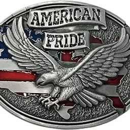 ivory falcon American Pride Belt Buckle image 1