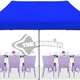 The Summer 20x10 Feet (Semi Premium 35 Kg) Portable Folding Gazebo Tent, Multipurpose Outdoor Gazebo Tent (Blue)-image-35