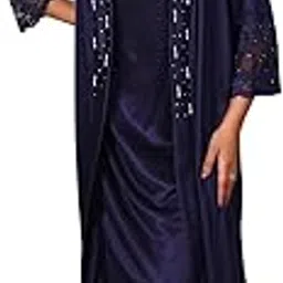 house of elorra Women Satin Nightdress with Crystal and Lace Work-picture-40