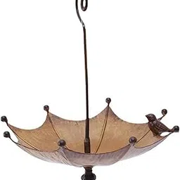 THE STYLE SUTRA Umbrella Bird Feeder Hanging Bird Bath Decoration for Yard Porch Lawn-picture-11