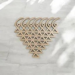 Haoser Wooden MDF Wall Art Cutout – Geometric Craft Panel for DIY Painting, Home Decor, and Hanging Art Projects, Laser Cut Pattern for Wall Decoration, 4 to 12 Inch Sizes (5 Inch)-image-5