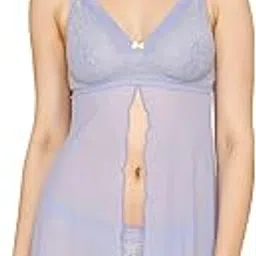 zivame Women's Lace Above The Knee Fit and Flare Dress-picture-17