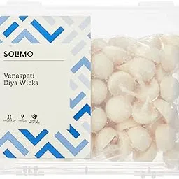Solimo Vanaspati Ghee Diya Wicks | 100 Pieces | 30-Minute Burning Time-picture-18