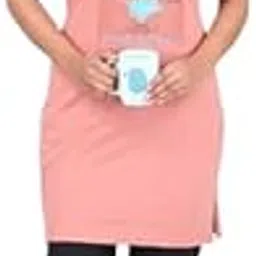 nxtwin Women's Printed Cotton Nightwear Set | Comfy Half Sleeve Long Top with Pajama Pants for Daily Use, Home & Sleepwear | Night Suit for Women_WNS_105-picture-47