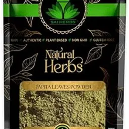 SAI HERBS PAPITA LEAVES POWDER - PAPEETA PATTA POWDER - PAPAYA LEAVES POWDER (100 Gram)-picture-29