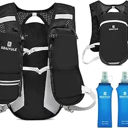 Running Vest Backpack, Lightweight Hydration Backpack with Water Bladder or Soft Flask, Hydration Packs for Cycling Biking Hiking Climbing Skiing (Backpack with 2pcs Soft Flasks)-picture-12