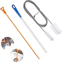 KASELIN Drain and Pipe Brush, 3-piece Set, Drain Brush, Hose Pipe Brush, Stainless Steel, Foldable, Spiral Type, Clogging, Foldable, Drainage, Washroom, Cleaning, Pipe Cleaner, For Toilets, Bathrooms-picture-13