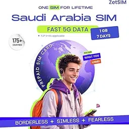 ZetSIM Saudi Arabia eSIM | 1GB Data for 7 Days | Instant QR Code Delivery | Prepaid Travel SIM for KSA | No Roaming Charges-picture-21