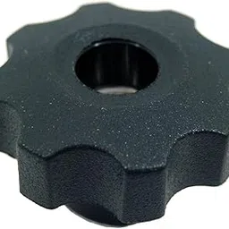 JW Winco Glass Filled Nylon Plastic Eight Lobed Hand Knob with Tapped Through Insert, Partially Threaded Through Hole, M12 x 1.75 Thread Size x 18mm Thread Depth, 55mm Head Diameter (Pack of 1)-picture-14
