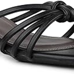 inc.5 Womens Women Black Solid Square Toe Block Mules Heeled Sandal-picture-16