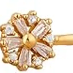 gc premium jewellery Premium Gold-Plated Nose Pin Set of 3 with Shimmering American Diamonds-picture-42