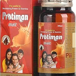Pii Protiman Malt 400g - Chocolate Flavour Ayurvedic Herbal Protein Thick Syrup Plant-Based Protein Supplement for Immunity Energy Digestion Stamina Daily Nutrition Vegetarian (Pack of 1)-picture-14