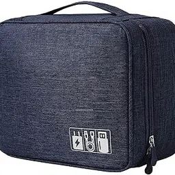 HOMESHOPPER New Electronics Organizer, OrgaWise Electronic Accessories Bag Travel Cable Organizer Three-Layer for iPad Mini, Kindle, Hard Drives, Cables, Chargers-image-94