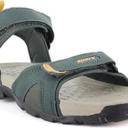 sparx mens SS 587 | Latest, Daily Use, Stylish Floaters | Gold Sport Sandal - 10 UK (SS 587)-picture-36