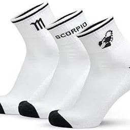 the sock street Zodiac Sign Crew Socks for Men & Women, Zodiac Sign Socks, Cotton Full Length Socks,White Crew/Calf Socks for Men, Formal & Casual Socks, Sox for Men-picture-17