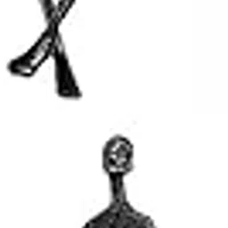 CALANDIS Abstract Human Figurine Metal Statue Sculpture for Table Bookshelf | Figurines-picture-17