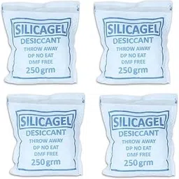 Joypates Silica Gel 250 Gram Pouch of 4 Packets (250 gm / 4 packets) | Silica Gel Pouches for Room Kitchen Wardrobe Cupboard car Bedroom Camera Lenses Shoes 250 Gm (pack of 4)-image-35