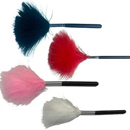 Rivea Remedies Fingerprint Feather Brush (Pack of 4 Multicolor Feather Brush) - Forensic Feather Brush for Fingerprinting - Four different colour fingerprint feather brush (black, white, red, pink)-picture-21