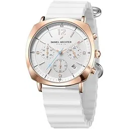 daniel hechter Paris Cluny Collection Multifunction Watch for Men with Round Dial, Date Display and Wavy Pattern Silicon Strap-picture-23