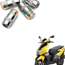 Kozdiko Bike & Scooty Tire Pressure Air Alert Metal Tyre Valve Caps Set of 4 Pcs for TVS NTORQ 125-picture-27