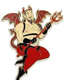 pinsanity Devil Pin Up Boy Enamel Lapel Pin-picture-24