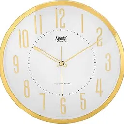 Ajanta Wall Clock for Home and Offices Silent Sweep Movement 12 Inches Analog Wall Clock Wall Watch (White_30 x 30 x 4 cm), Plastic-picture-12