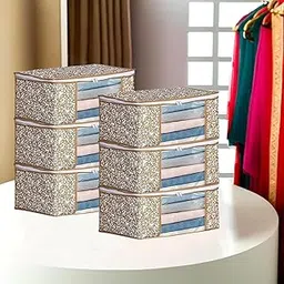 Garment Cover Non-Woven 90 GSM with Transparent Window & Double Metal Zipper – Pack of 6 | Dustproof Clothes Storage Bag for Sarees, Suits, Jackets, Shirts SBXLRL152493517524148525658-picture-36