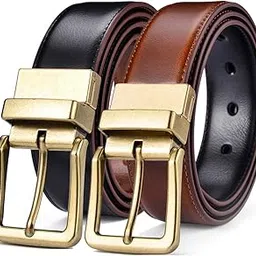 beltox fine Beltox Men’s Belts Reversible Leather 1.25” Wide 1 for 2 Male Casual Strap-picture-29