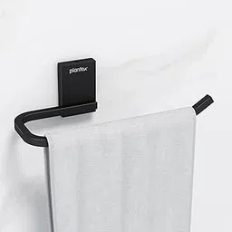 Plantex 304 Grade Stainless Steel Hand Towel Hanger/Napkin Holder for Wash Basin/Towel/Napkin Ring/Bathroom Accessories (Crystal - Black)-picture-53