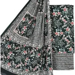 rigdom Block Print Style Unstitched Cotton Salwar Suit Dress Material for Women-picture-20