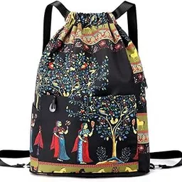 kdgeng Drawstring Backpack waterproof Gym Bag, Foldable Large Capacity Dry-Wet Separation Travel Sports Drawstring bags-picture-44