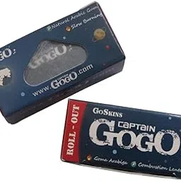 Green Apple Inc 12.5 GSM Ultra Slim Roll Out Pre Rolled Slow Burning Natural Arabic Gumming Premium Smoking Blue Gogo Paper (Set of 2)-picture-11