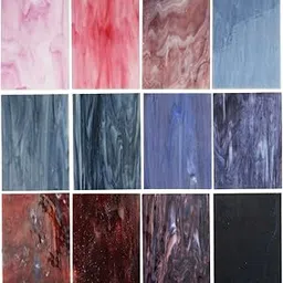 Lanyani（10 Sheets） Variety Stained Glass Sheets 4 x 6 inch Opal Art Glass Pack Tiffany Glass, Mixed Textures-picture-23