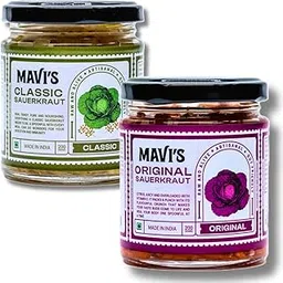 MAVI's Combo Pack of Sauerkraut | Classic and Original Sauerkraut | Artisanal Probiotic Pickle | 100% Organic, Vegan & Natural | Pack of 2 | 200g each-picture-11
