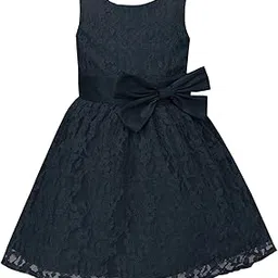 A.T.U.N. (All Things UBER Nice) Girl's Nylon Fit and Flare Knee-Length Dress-picture-16