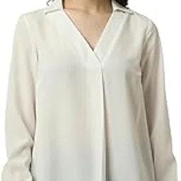 allen solly Women's Solid Regular Fit Blouse-picture-12