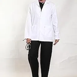 adhyah TrendyUniform/Lab coat for Women/Full sleeves medical coat / 3 Pocket apron lab coat/Uniform for Doctor, Nurses and Dentist / (XL)-picture-21