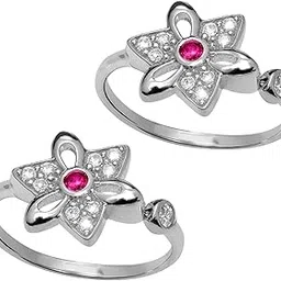 mashha 925 Silver Blossom Shine Toe Rings for Women-picture-38