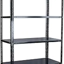 Mil-Nil Prime CRC Sheet 6 Shelf Multipurpose Space Saving Storage Rack 24 Gauge self 16 Gauge Angle (Grey, 78 x 36 x 18 Inch)-picture-21