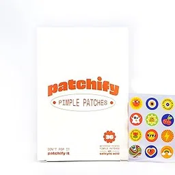 Waterproof Hyrdocolloid Printed Pimple Patches with Salicylic Acid, for covering zits and blemishes (36 Count), Large-picture-45