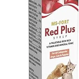 MS-FORT HEALTHCARE Red Plus – Hematinic & Iron Supplement for Pets | Helps Treat Anemia & Boosts Red Blood Cell Production for Dogs and Cats only-picture-32
