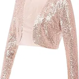 pink wings Women's Polyester Asymmetric Neck Shrug-picture-20